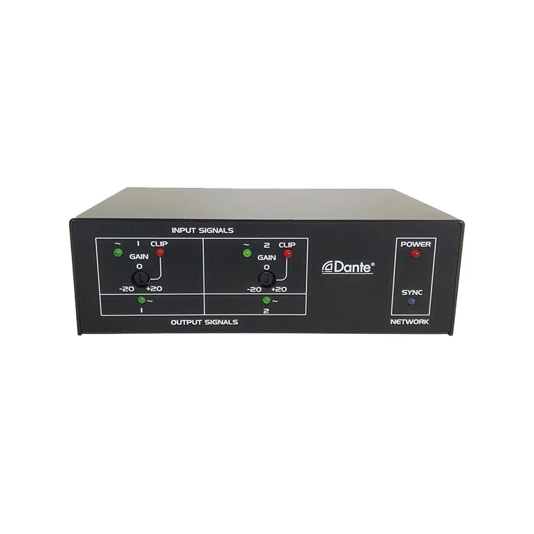 Input da 2 microfoni e interfaccia Dante