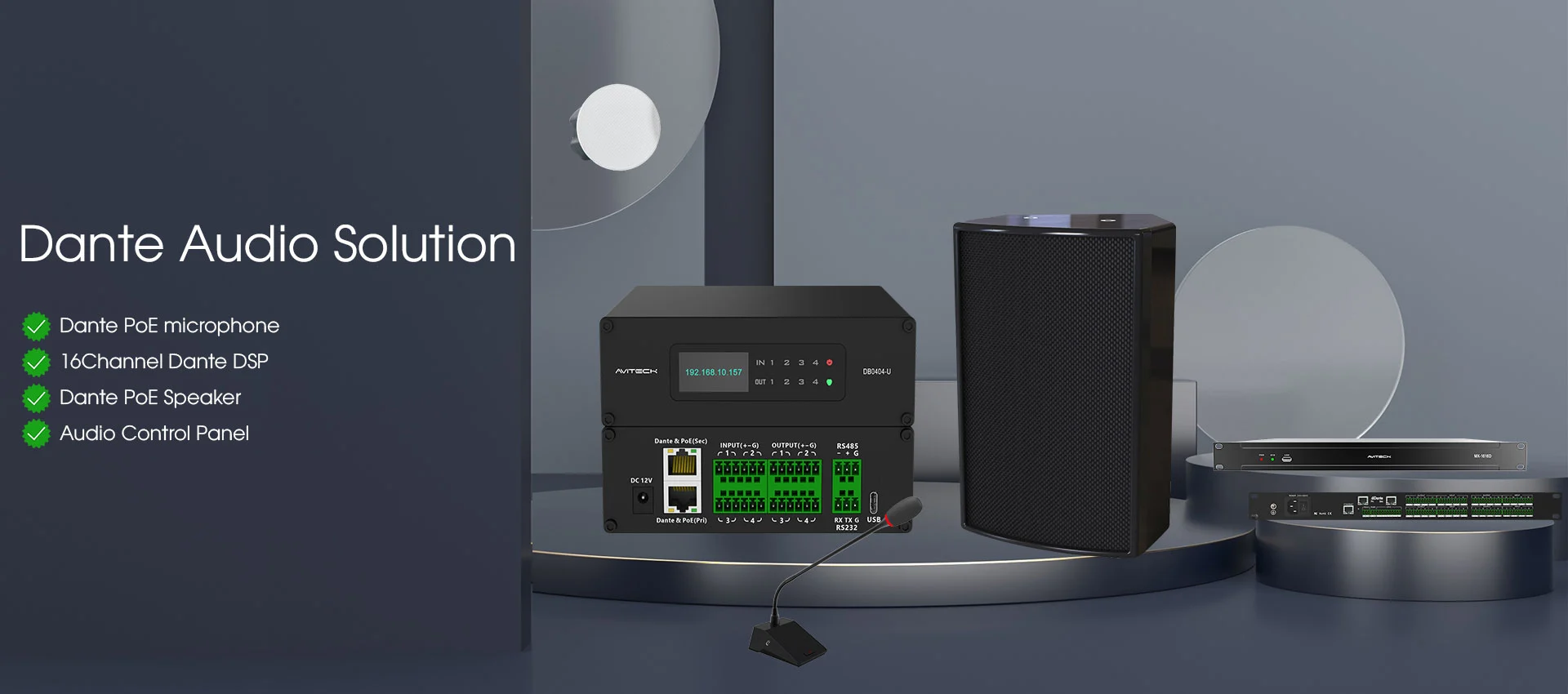 Soluzione audio Dante affidabile