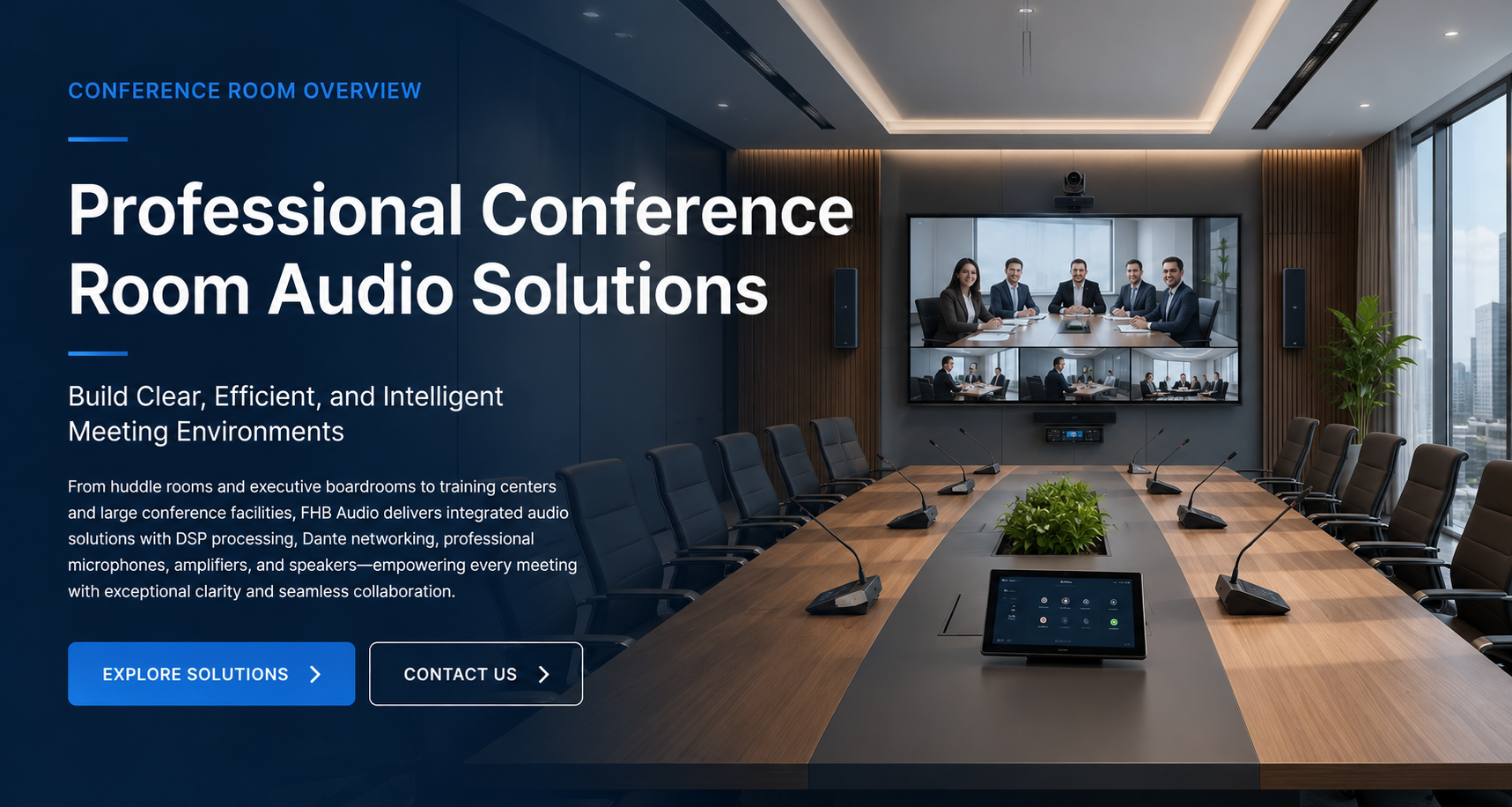 Soluzioni audio professionali per sale conferenze