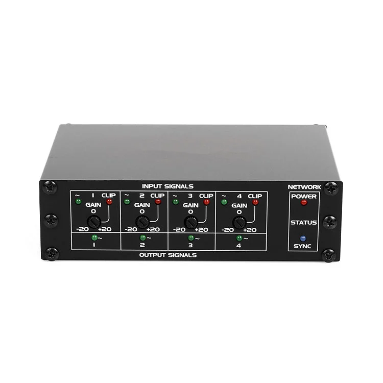 Input da 4 microfoni e interfaccia Dante