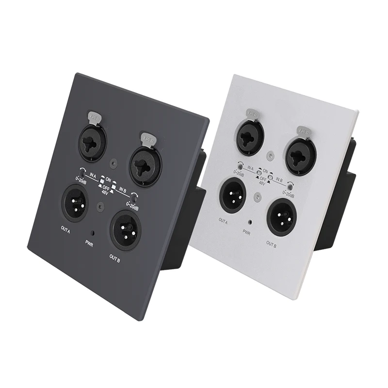 Dante Interfaccia audio di rete a parete da 2 ch