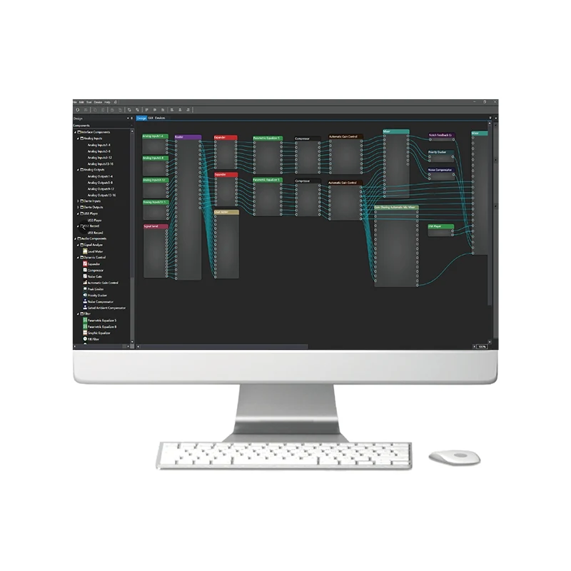 Processore audio di rete DSP ad architettura aperta Dante 64 in 64 out
